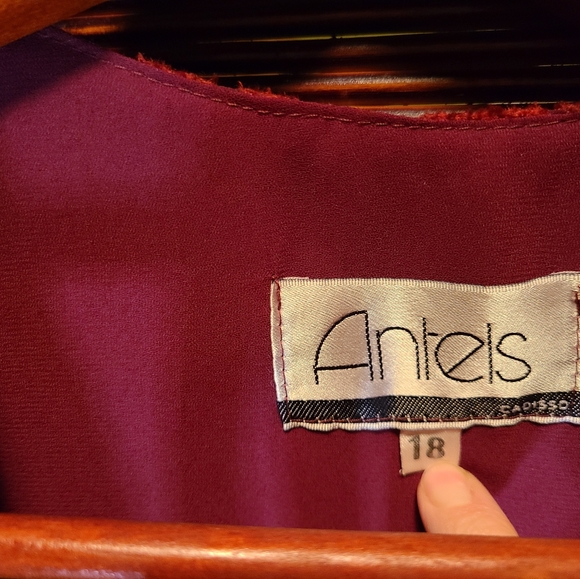 Vintage plus size dress shirt velour pattern - Picture 2 of 3